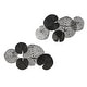 preview thumbnail 4 of 4, Multi Colored Lily Pad Leaves 2 Piece Metal Wall Decor Set