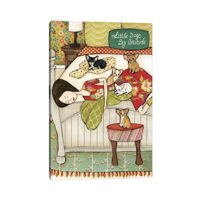 iCanvas "Little Dogs" by Jamie Morath Canvas Print