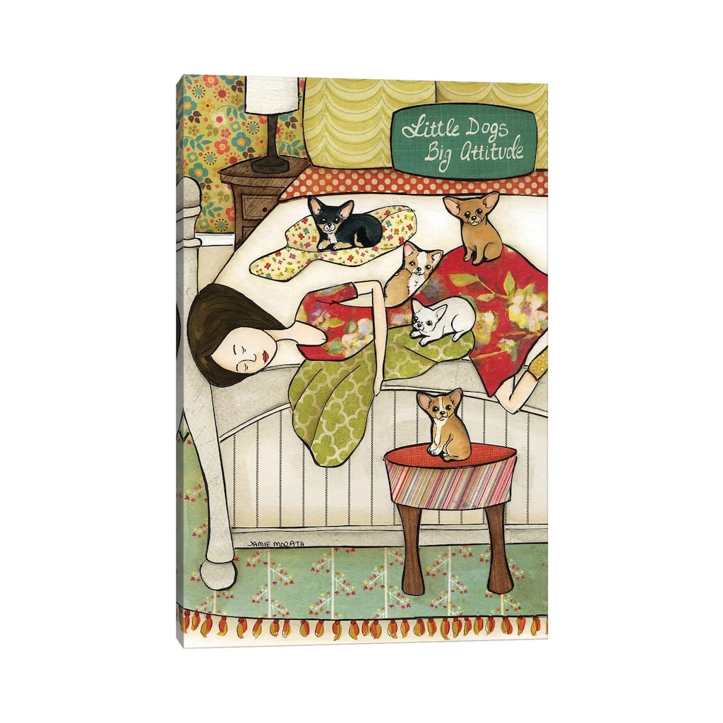 iCanvas "Little Dogs" by Jamie Morath Canvas Print