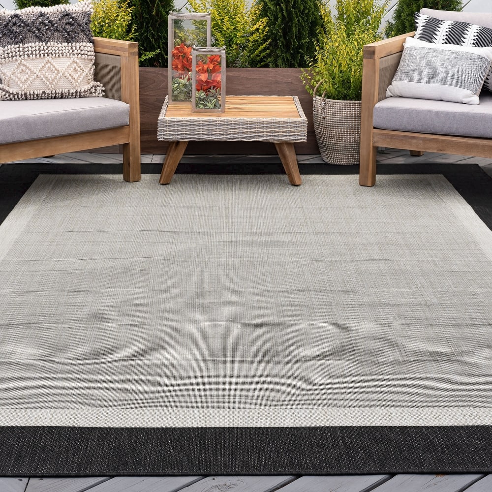 Exo Coastal Border Indoor/Outdoor Area Rug