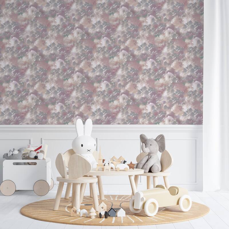 Arthouse Merryweather Violet Cloudy Skies Wallpaper