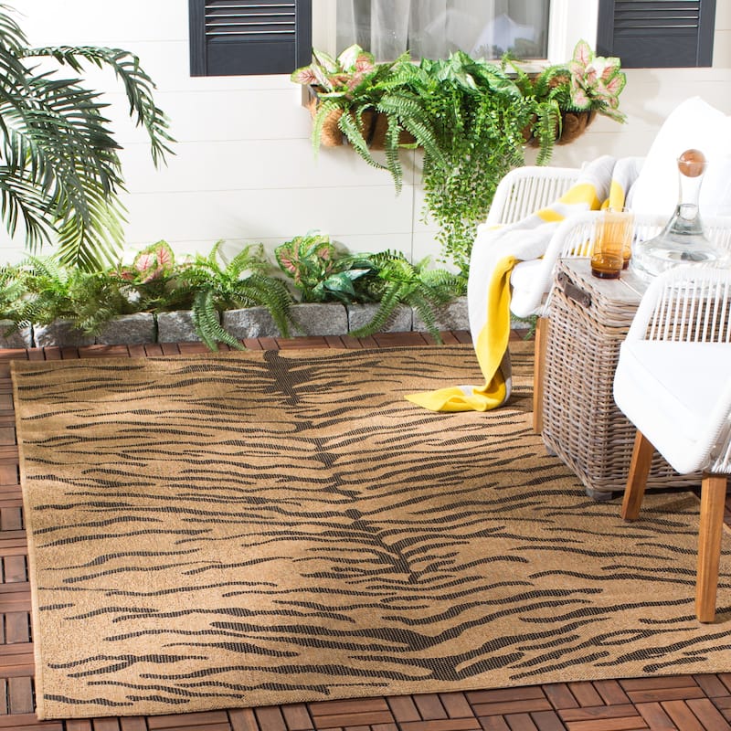 SAFAVIEH Courtyard Paulette Indoor/ Outdoor Waterproof Patio Backyard Rug