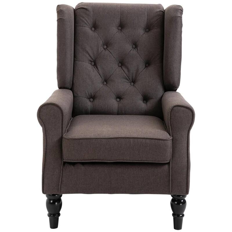 Wingback Accent Chair for Living Room, Button-Tufted Lounge Chair
