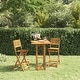preview thumbnail 1 of 5, vidaXL Bistro Table 29.5"x29.5"x43.3" Solid Wood Acacia