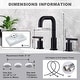 preview thumbnail 9 of 23, WOWOW 8-inch Dual Handle Widespread Bathroom Faucet