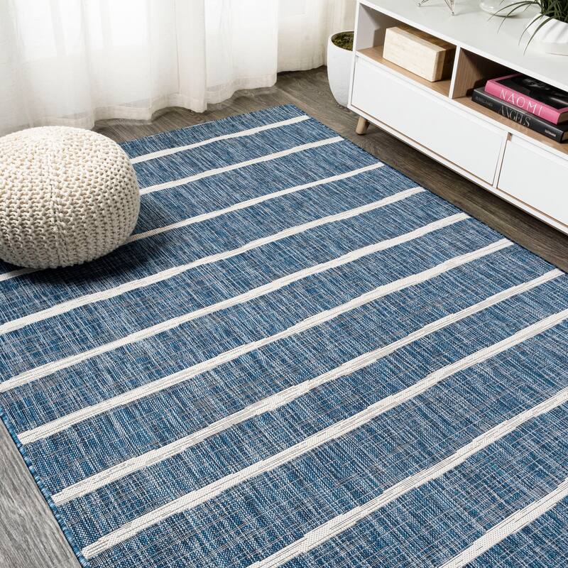 JONATHAN Y Andratx Berber Stripe Indoor/Outdoor Area Rug