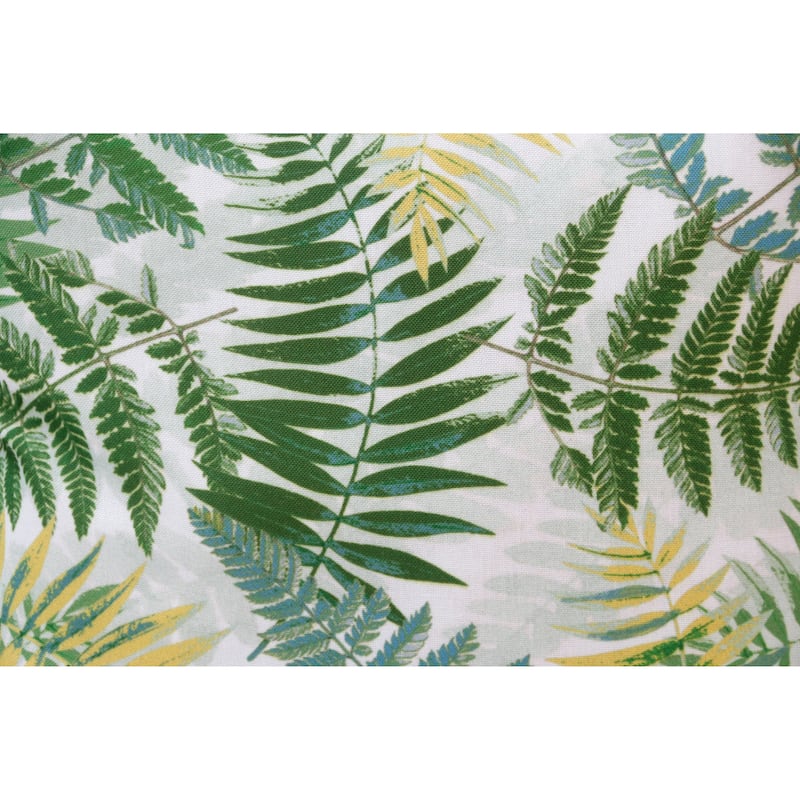 Sevita Fern Green/Yellow Botanical Polyester Throw Pillow, Set of 2