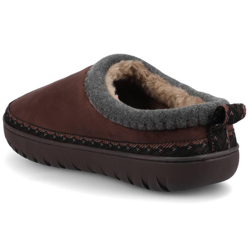 Vance Mens Weller Shearling Clog Slipper