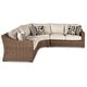 preview thumbnail 2 of 9, Signature Design by Ashley Beachcroft Beige 3-piece Outdoor Sectional