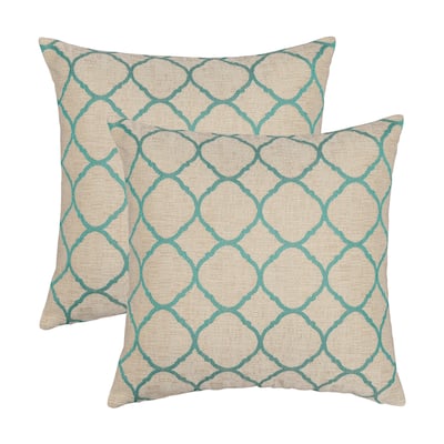 Austin Horn Classics Sunbrella Accord Jade 18-inch Polyester Filled Pillow (Set of 2)