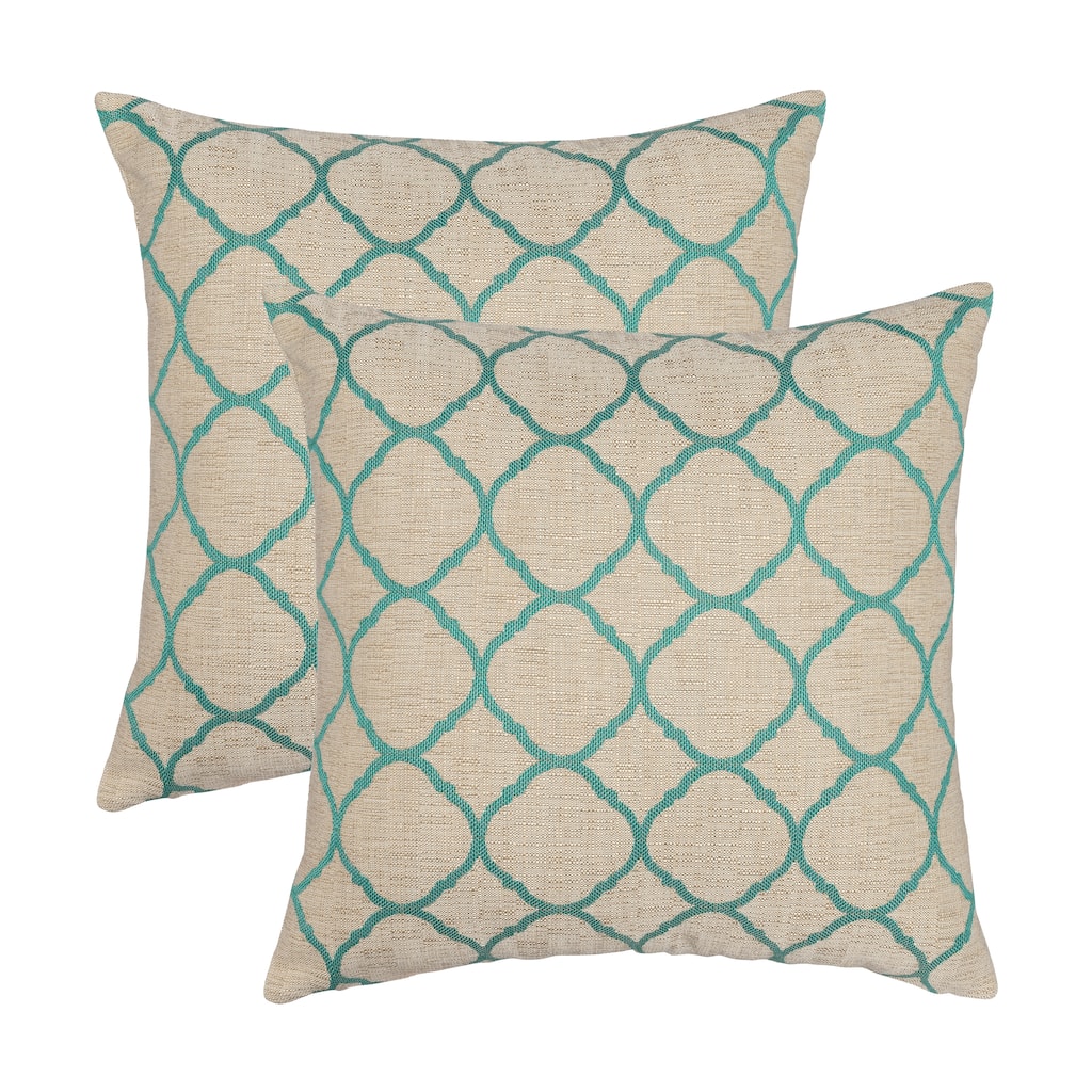 Austin Horn Classics Sunbrella Accord Jade 18-inch Polyester Filled Pillow (Set of 2)