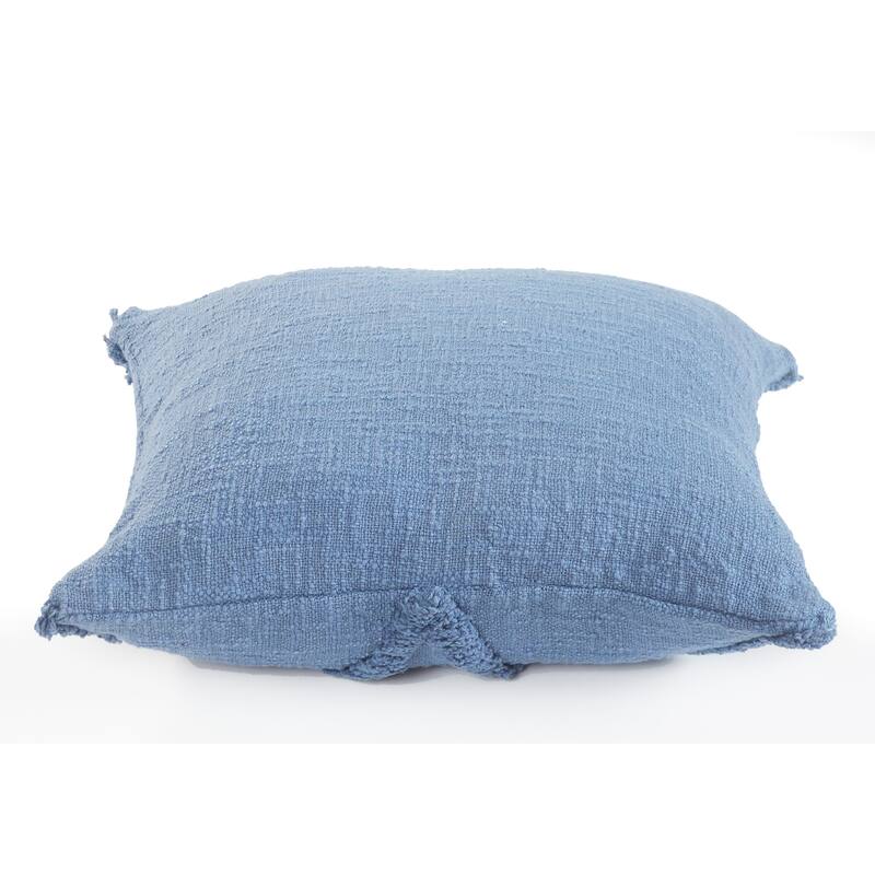 Solid Decorative Diamond Tufted Cotton Throw Pillow