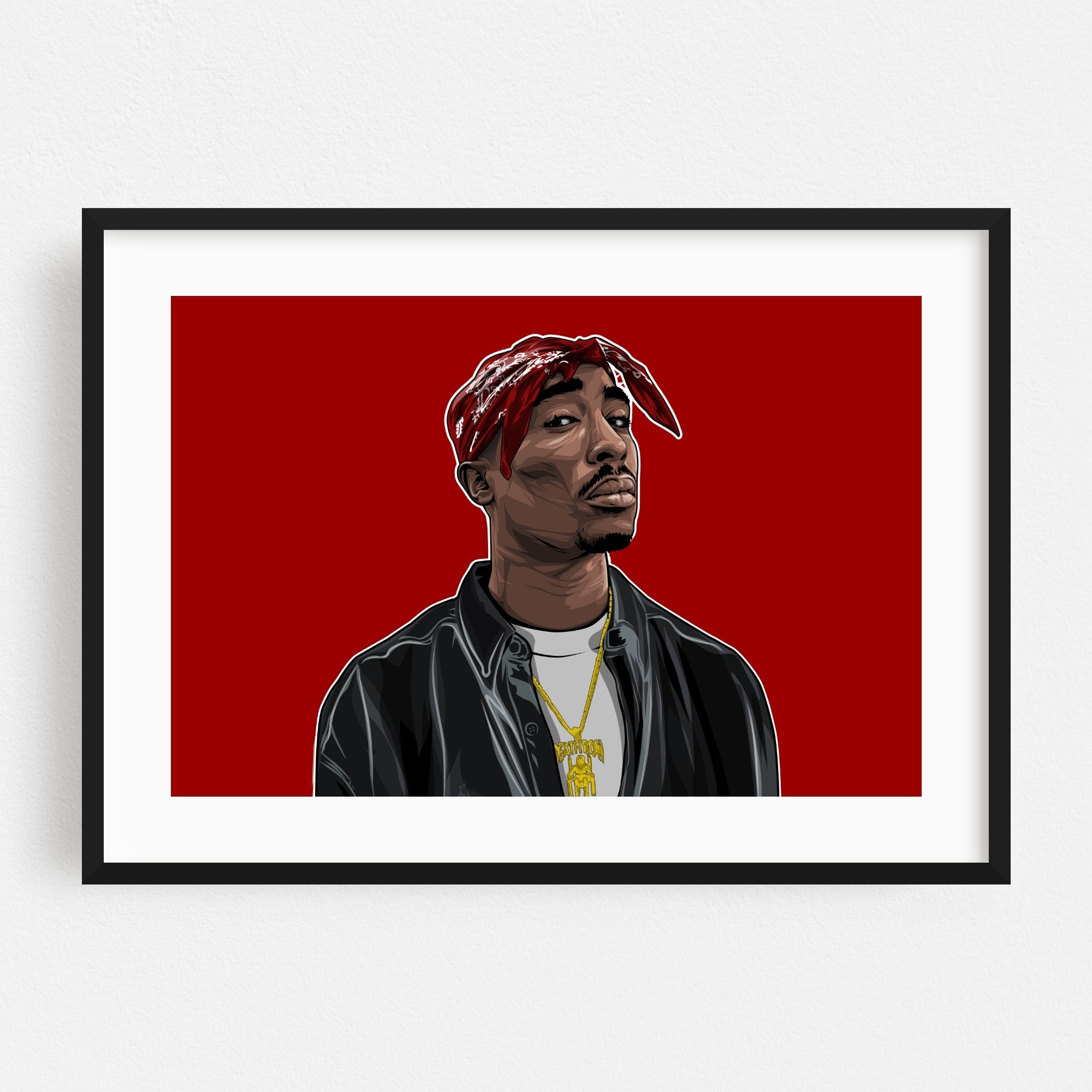 2PAC Illustrations Music Rap Hip Hop Tupac Shakur Art Print/Poster