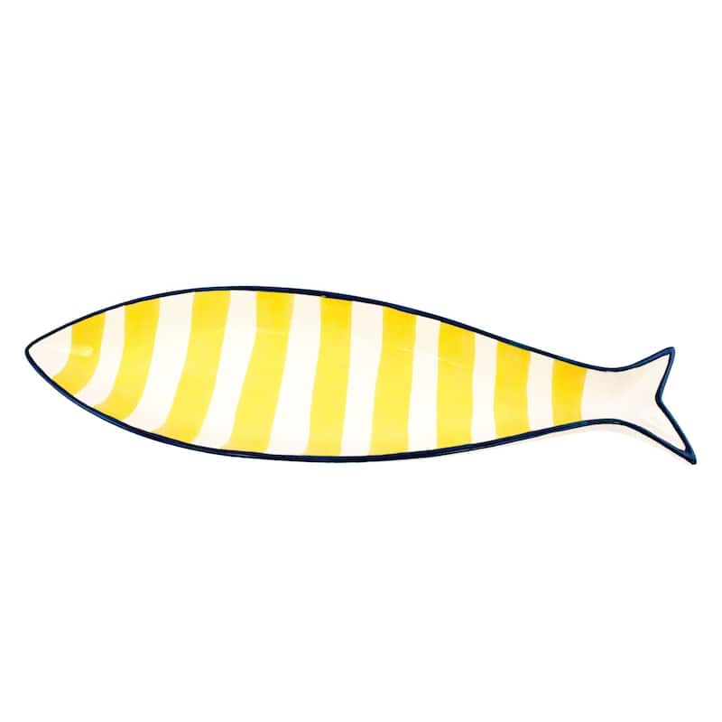 Striped Fish Platter Décor Decoration