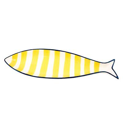 Striped Fish Platter Décor Decoration