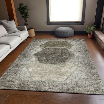 Premium Washable Super Soft Modern Hexy Mayfield Rug