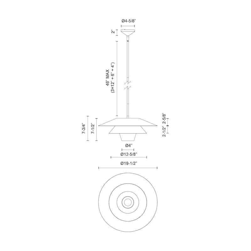 Alora Lighting PD475120 Tetsu 20" Wide Pendant