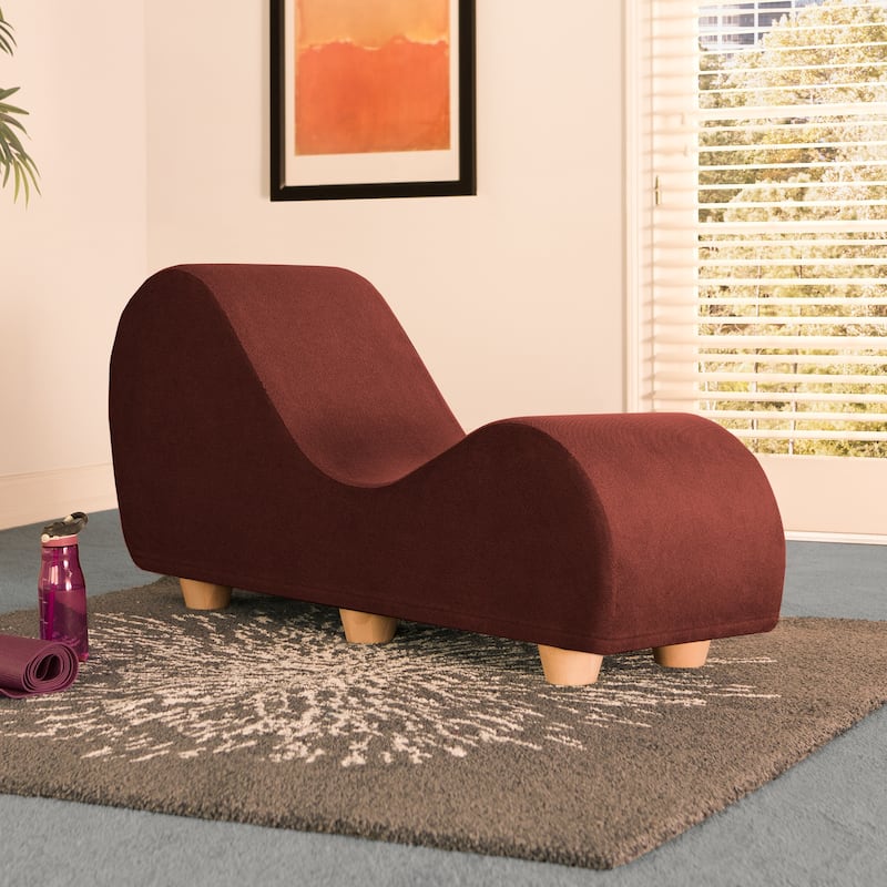 Avana Yoga Chaise Lounge w/ Maple Wood Feet