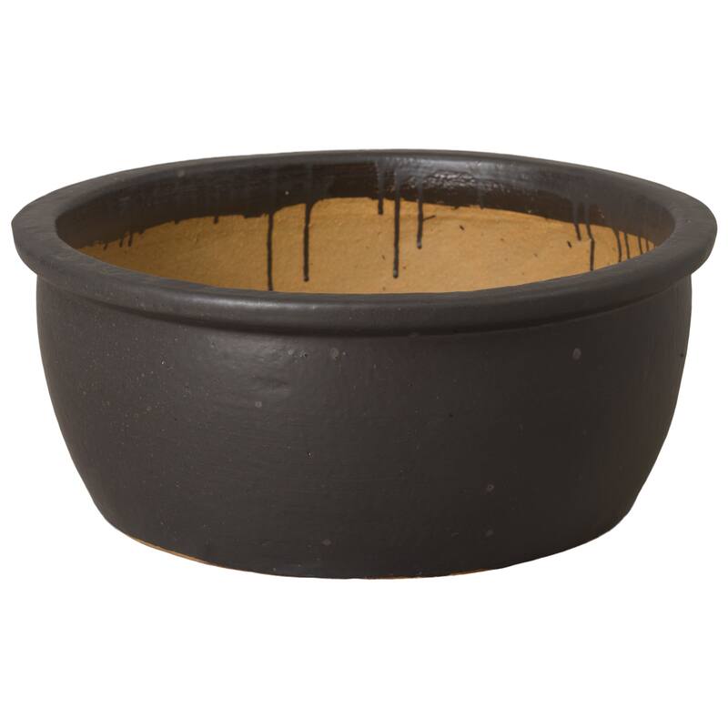 Orphus Planter - Matte Black - 22" x 10"