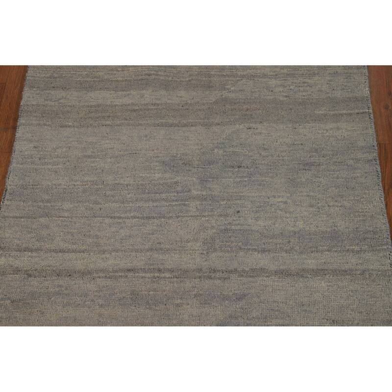Modern Stripe Gabbeh Oriental Rug Hand-Knotted Wool Carpet - 2'8"x 4'0"