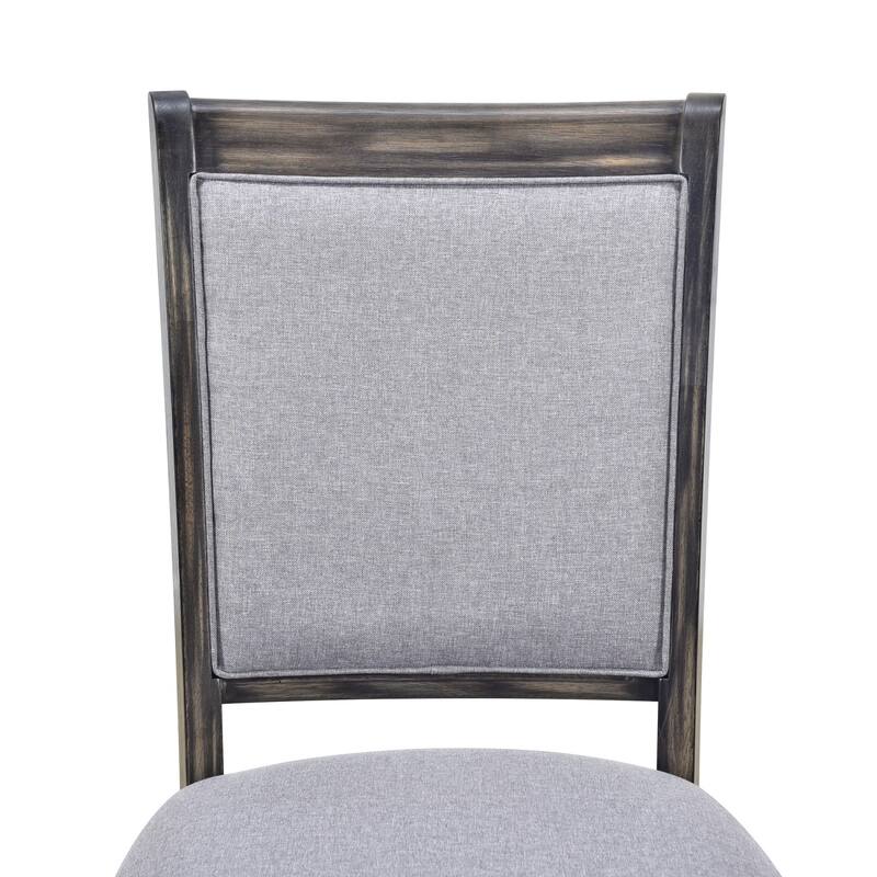 76.9" Extendable Dining Table with 4 Upholstered Chair and 1 Bench