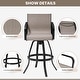 preview thumbnail 21 of 39, Outdoor Indoor Aluminum Swivel Patio Bar Stools Dining Chairs with Sunbrella Fabric