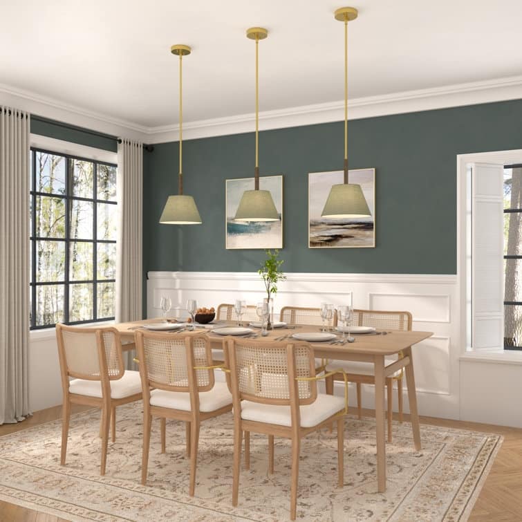 Acroma 1 - Light Single Lighting Adjustable Height Pendant Lights Chandelier