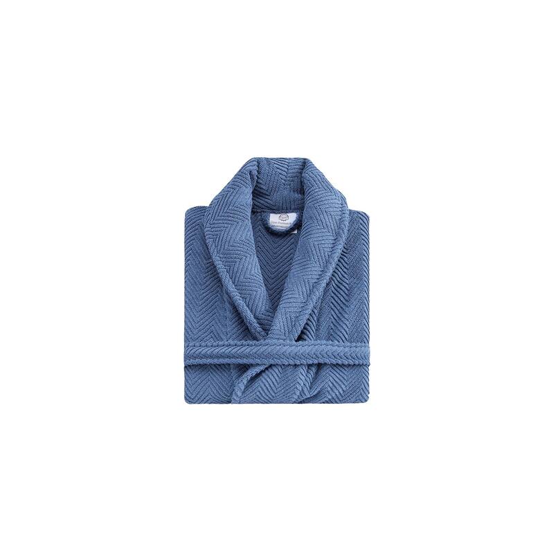 Ozan Premium Home Chevron Luxury Collection 100% Turkish Cotton Unisex Bathrobe