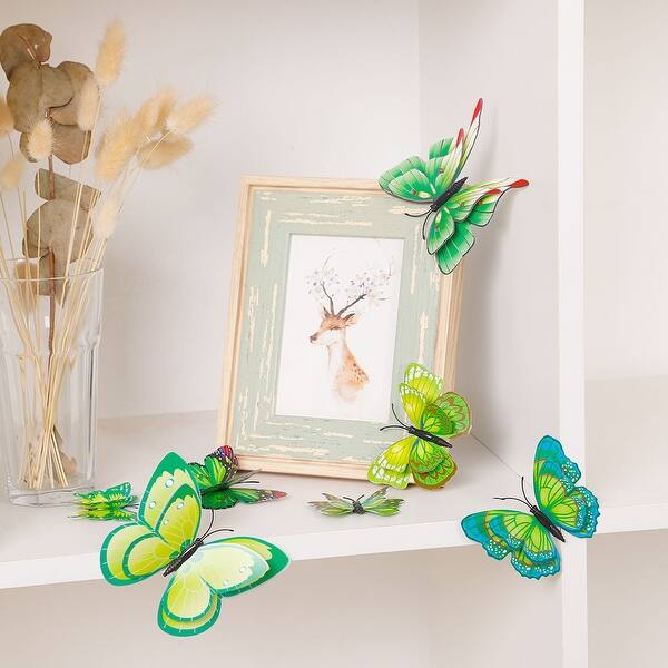 Shop 12pcs 3d Butterfly Wall Stickers Decal Sticker For Room