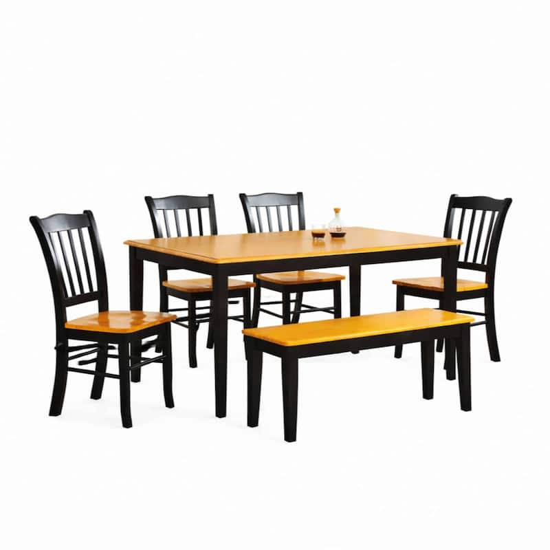 Boraam Shaker Collection 6-piece Dining Bench Dining Collection