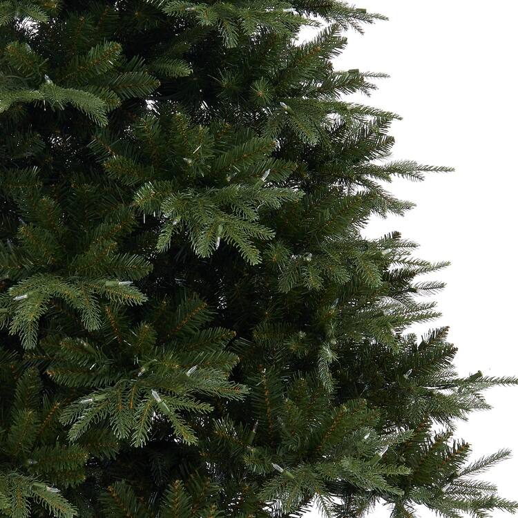 Traditional Artificial Christmas Tree with Lights, Prelit Christmas Tree, Pine Fir Christmas Tree with LED Lights