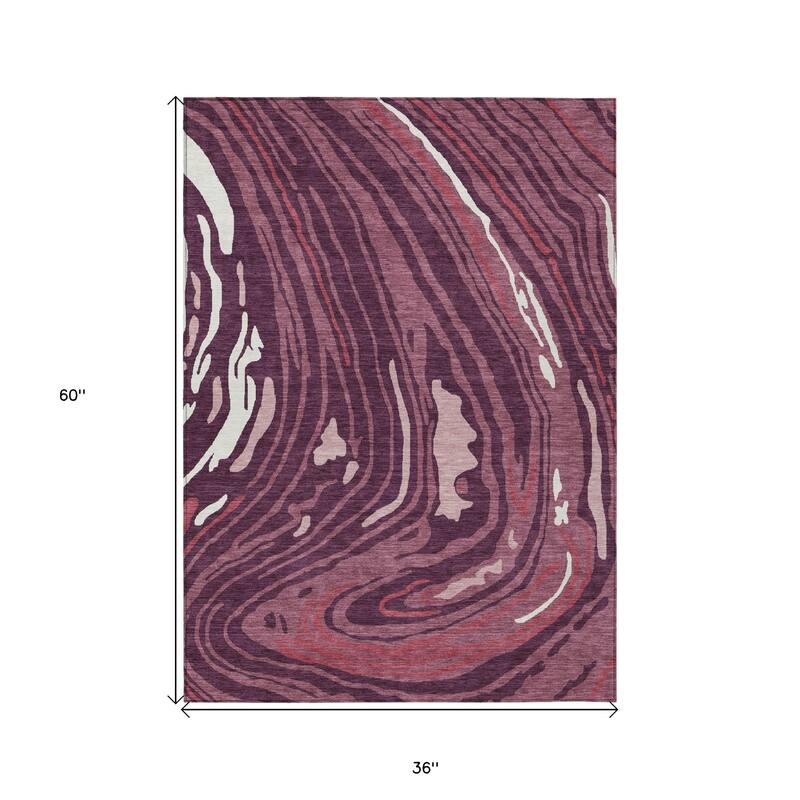 HomeRoots Abstract Transitional Rectangle Outdoor Rug