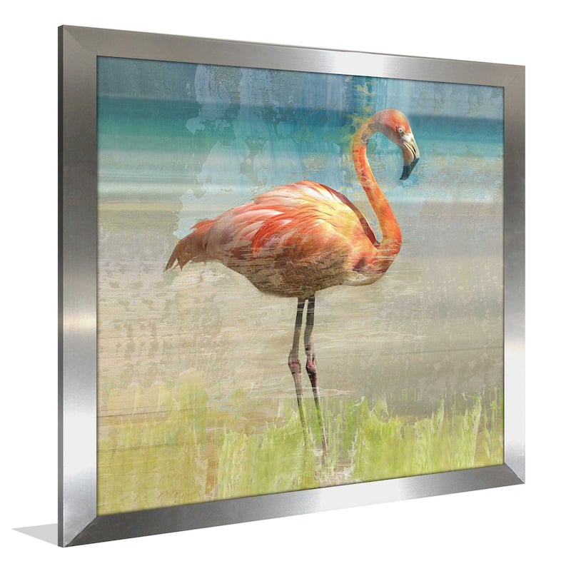 "Flamingo Fancy I (Square)" by Nan Print on Acrylic