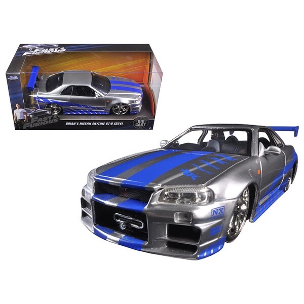 Brian\'s Nissan GTR Skyline R34 Silver/Blue Fast & Furious ...