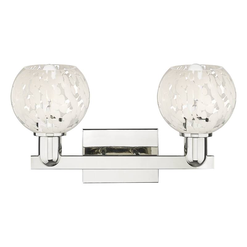 Innovations Lighting Endless Possibilities Arcadia - White Mouchette - 2 Light 17" Bath Vanity Light