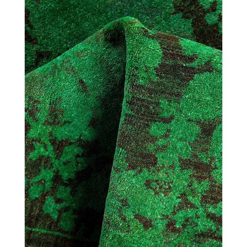 Contemporary Overdyed Wool Hand Knotted Area Rug - 2' 9" x 4' 1"