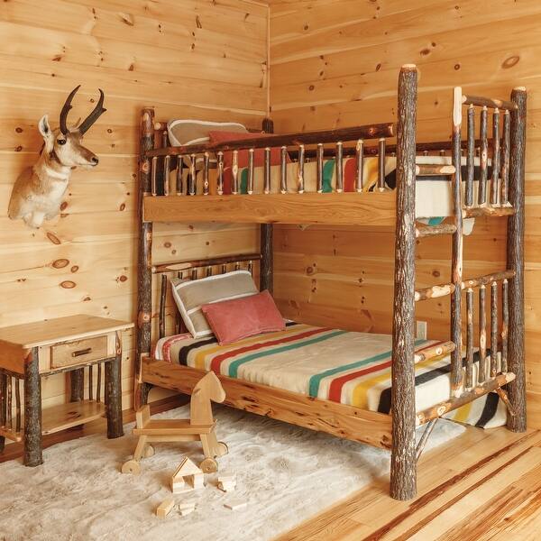 Hickory Log Bunk Bed Frame Bed Bath & Beyond 33626237