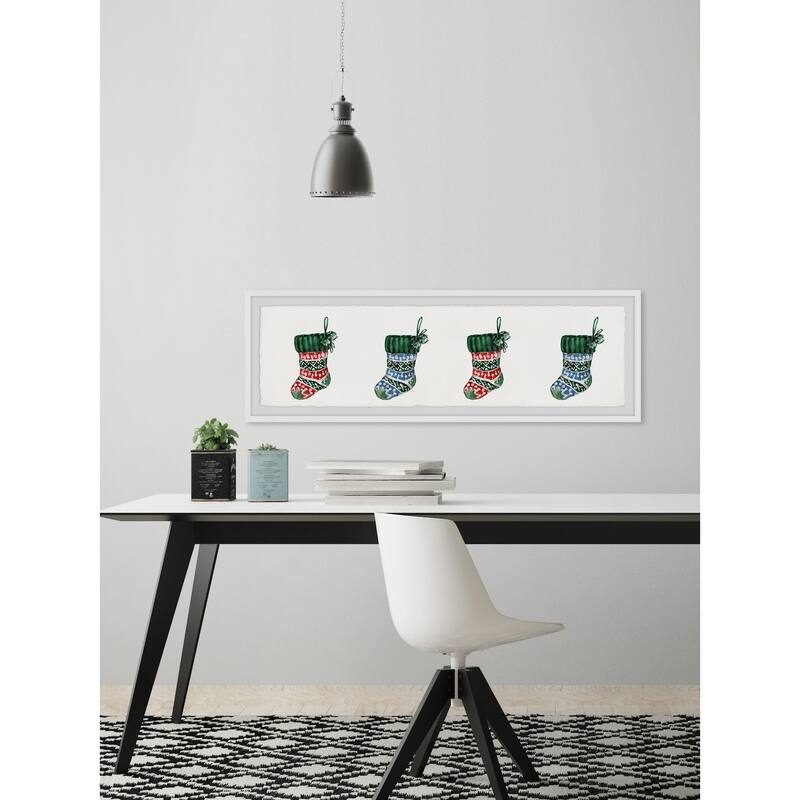 'Waiting for Santa' Framed Painting Print