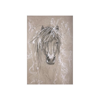 Sketch of Animal VI (Pony) (30 x 45) Canvas Art Print