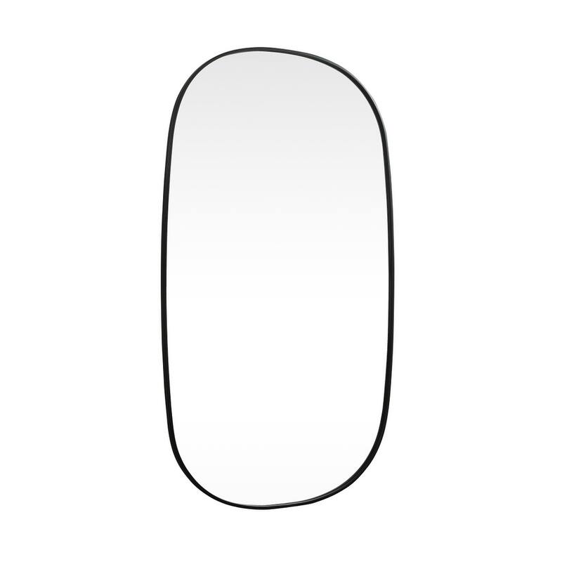 Indigo Home Metal Frame Oval Mirror 36x60 Inch