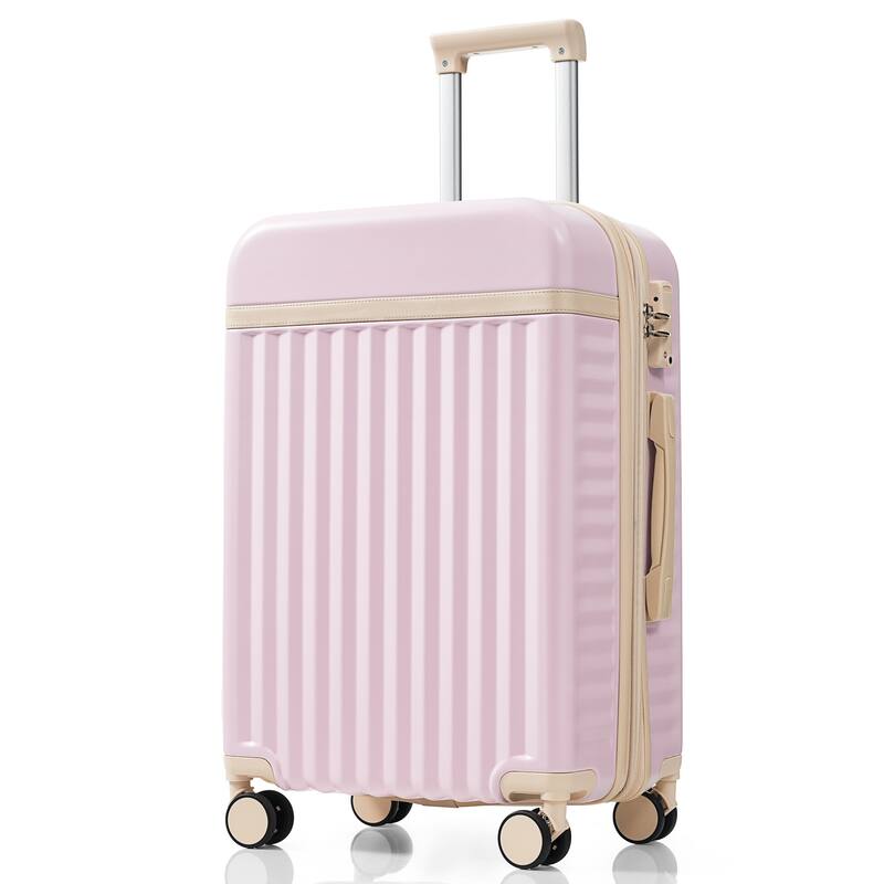 Luggage Set of 3, 20inch with USB Port, front opening design Airline Certified Carry on Luggage, ABS Hard Shell Luggage