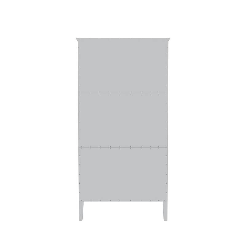 Manhattan Comfort Crown Full Wardrobe with Hanging and 2 Drawers