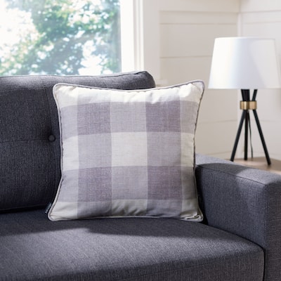 SAFAVIEH Fernla 12 x 20-inch Gingham Pillow