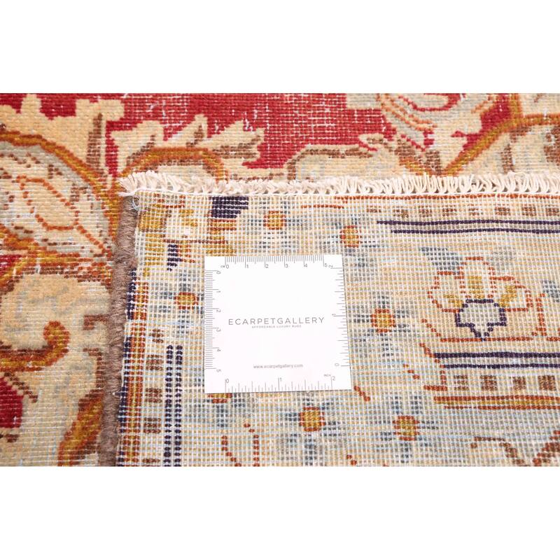 ECARPETGALLERY Hand-knotted Antalya Vintage Red Wool Rug - 7'4 x 11'0