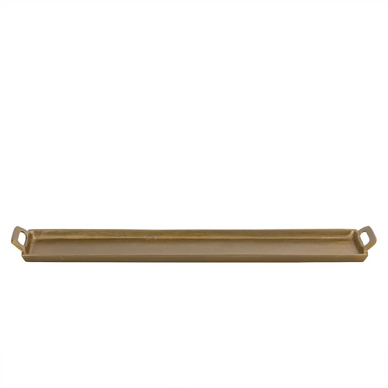 Alum. Tray w/Handles 5x30" - Ant. Brass - ANTIQUE BRASS