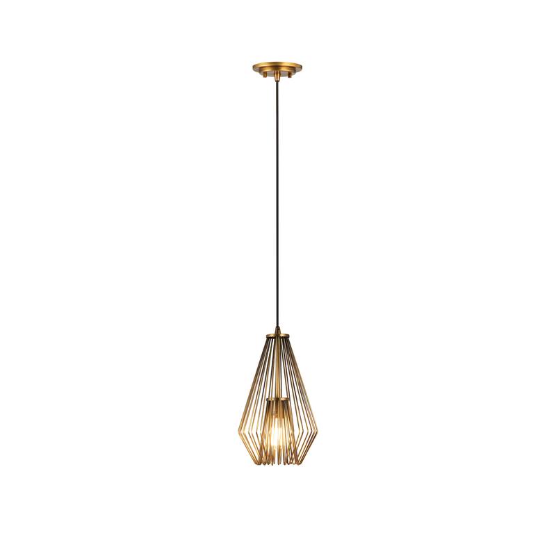 Quintus 1 Light Mini Pendant - Rubbed Brass