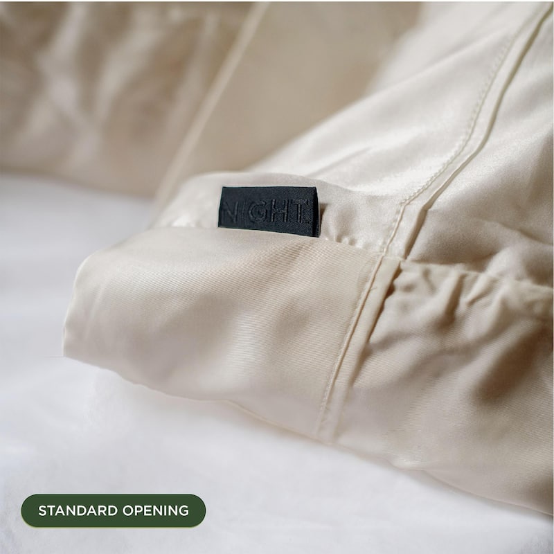 NIGHT® Dual-Sided Silk & Eucalpyptus Pillowcase