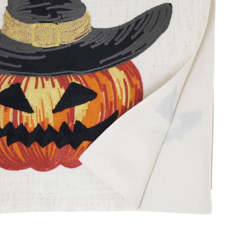 Linen Blend Pumpkin Table Runner - 16"x70"
