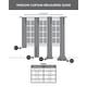 preview thumbnail 8 of 17, Nautica Caspian Light Filtering 54" x 84" Textured Rod Pocket Window Curtain Panel Pair