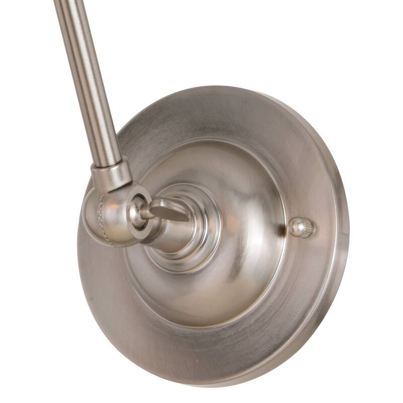 Alexis Reading Light Adjustable Swing Arm Wall Lamp with Metal Shade